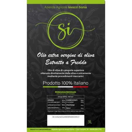 Olio extra vergine di oliva estratto a freddo 3L