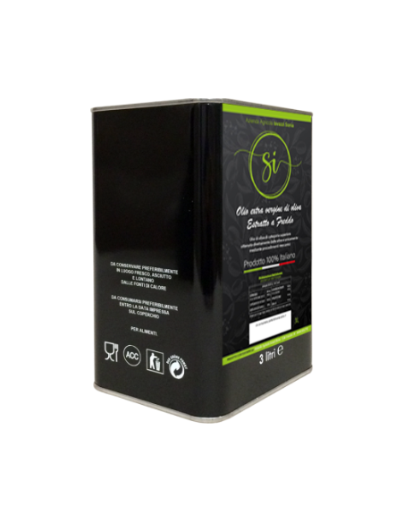 Olio extra vergine di oliva estratto a freddo 3L